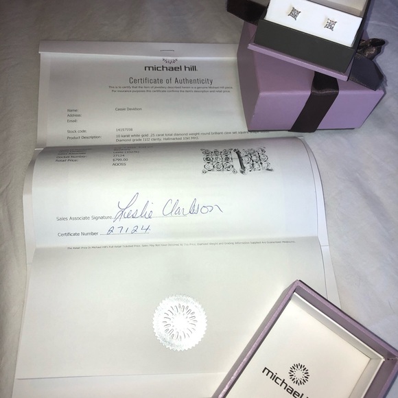 Diamond earringings - Picture 2 of 3